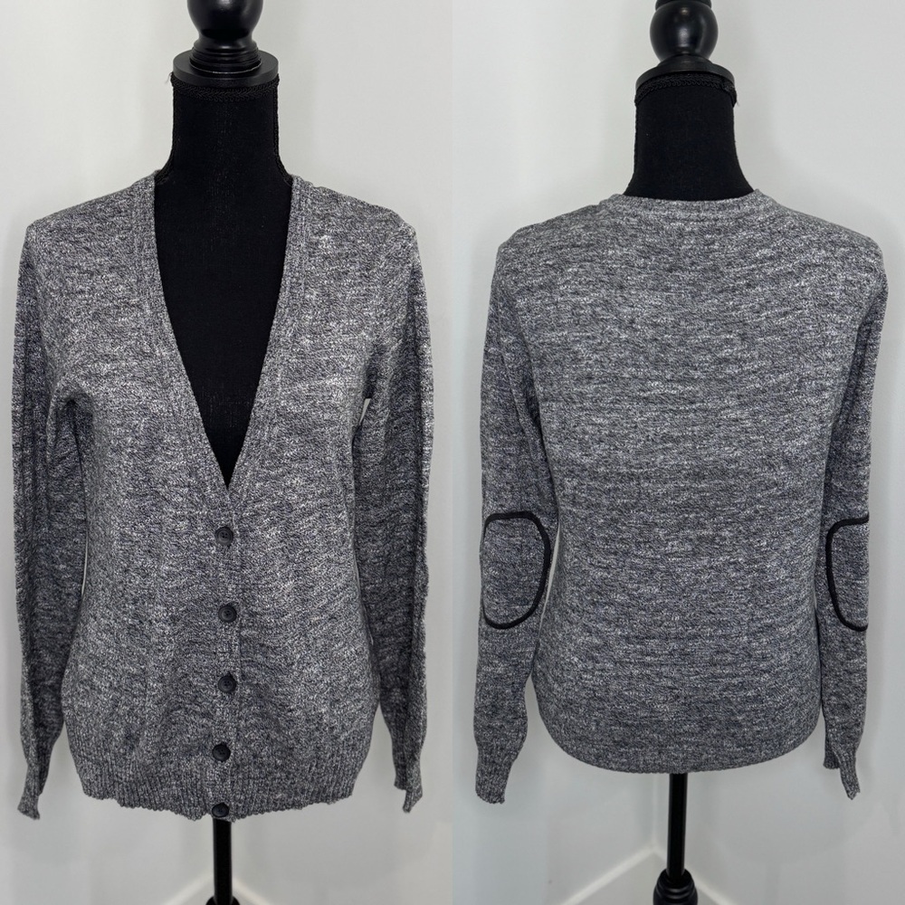 Divided Heather Gray Button Up Cardigan (Sz 8)